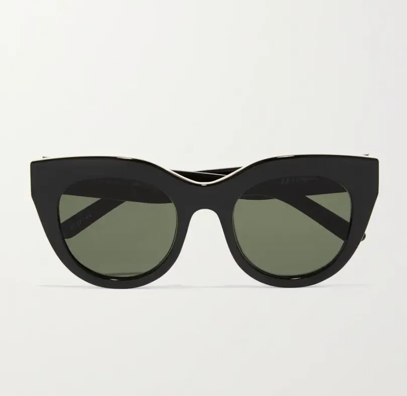 Le Specs Air Heart cat-eye acetate and gold-tone sunglasses 56 € (NET-A-PORTER)